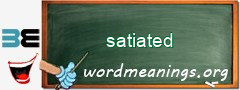 WordMeaning blackboard for satiated